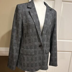 Loft Blazer. Black & White. Size 8. NEW